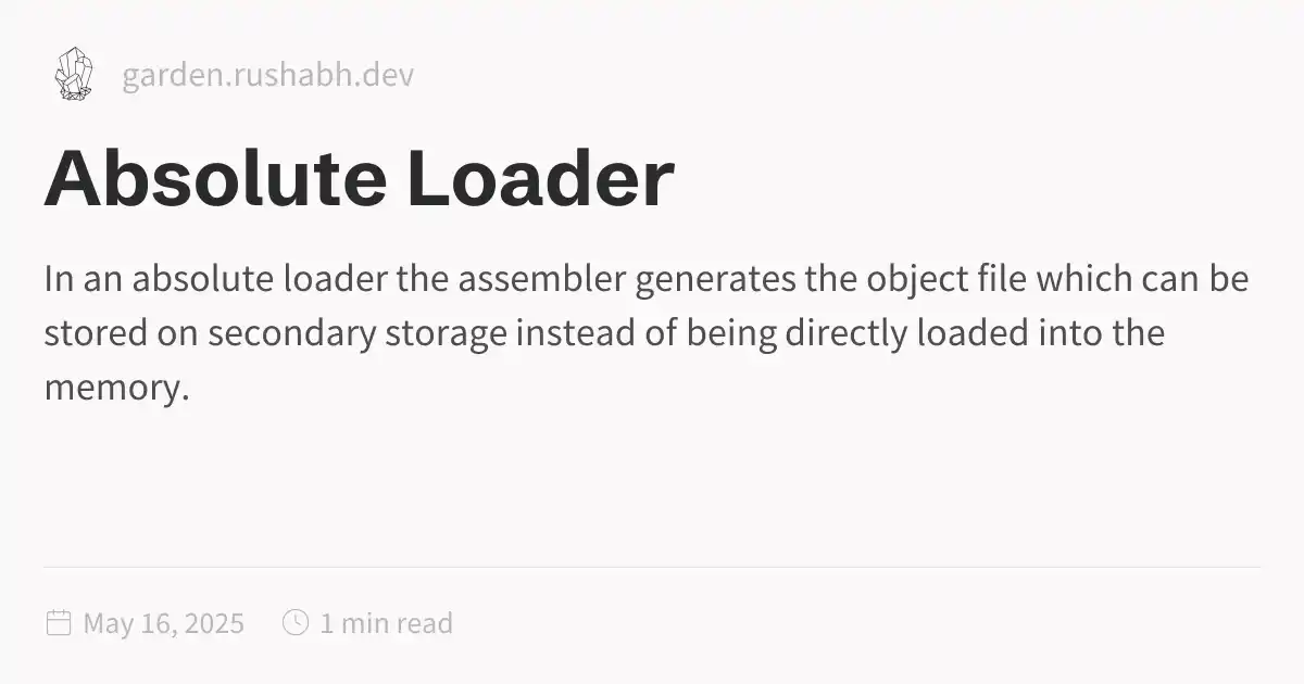 Absolute Loader